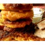 Sweet Saffron Potato Patties (Kookoo Ghandi)